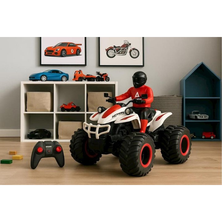 5 Moto Quad Radio Control Escala 1:14 Con