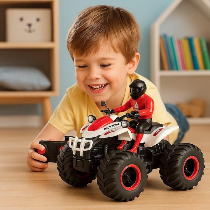 5 Moto Quad Radio Control Escala 1:14 Con