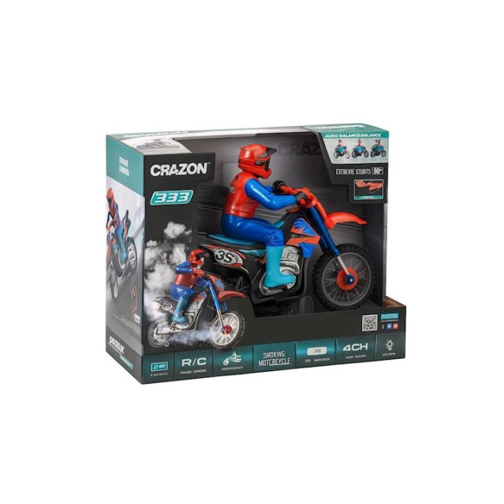 Moto Radio Control, Echa Humo, Escala 1:10,