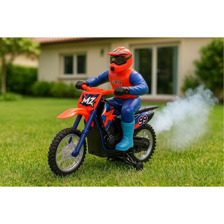 Moto Radio Control, Echa Humo, Escala 1:10,