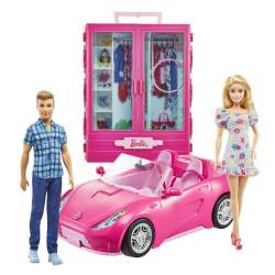 Muñeca Barbie Y Ken Con Coche Descapotable Y Armar