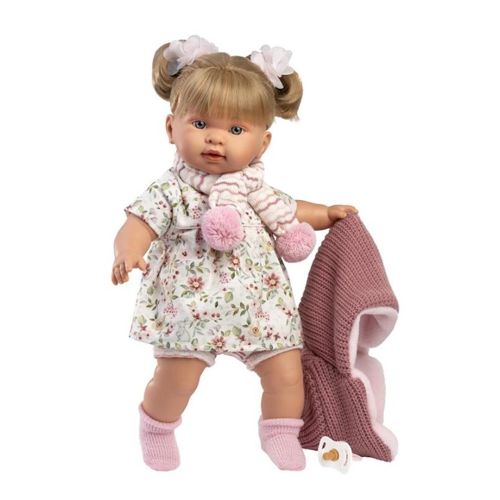 Muñeca Alexandra Llorona 42Cm Con Cuerpo De Tela