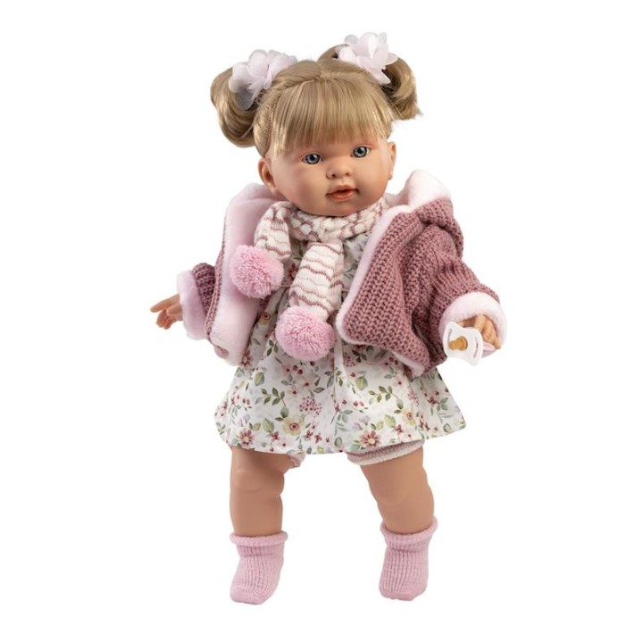Muñeca Alexandra Llorona 42Cm Con Cuerpo De Tela
