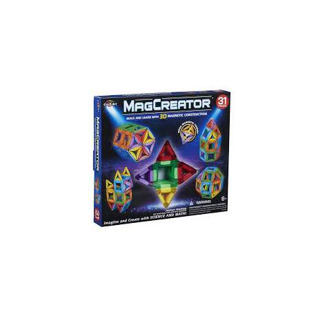 Juego Magnetico Magcreator 3D Contiene 31 Pieza