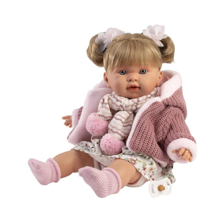 Muñeca Alexandra Llorona 42Cm Con Cuerpo De Tela