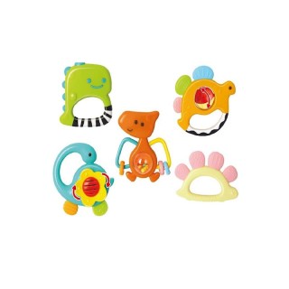 Sonajeros Infantiles Dinosaurios En Pack De 5