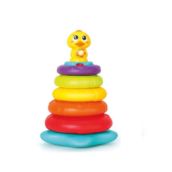 Pirámide Pato Con Aros Encajables, Luces Y