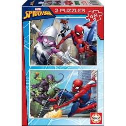 Puzzle 2X48 Pzas. Spider-Man