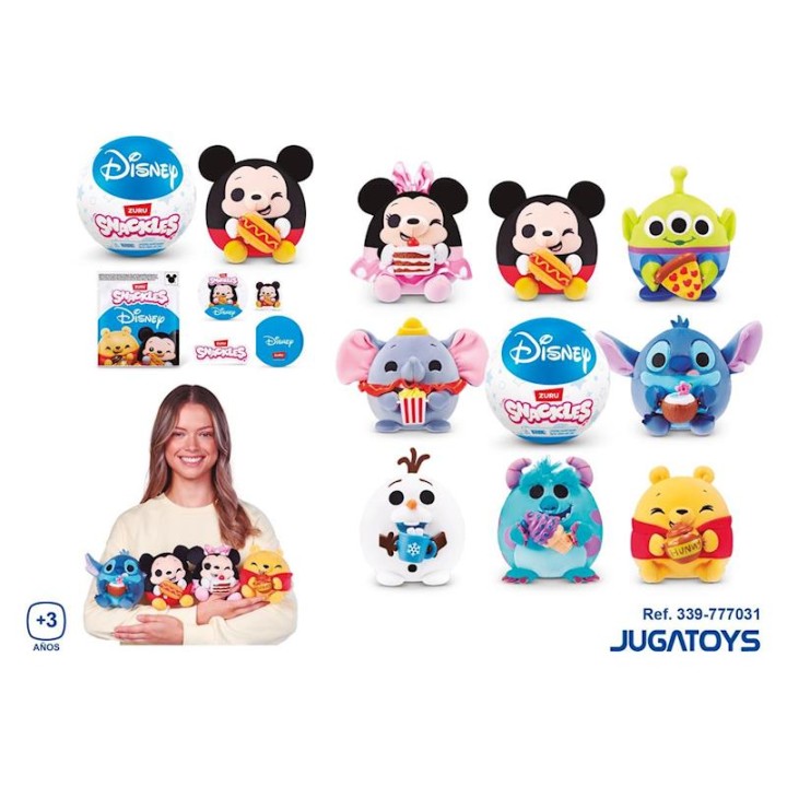Bola Sorpresa Snackles Disney, Peluches