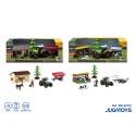 Granja Con Animales Y Tractor Con Luces Y