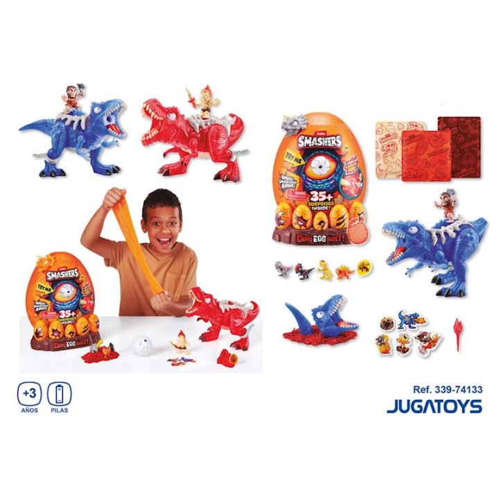 Huevo Smashers Dinosaurio Con Figuras Y 35