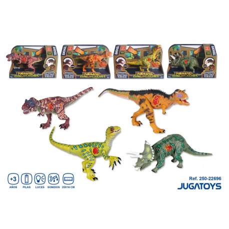 Figura Dinosaurio Con Luces Y Sonidos