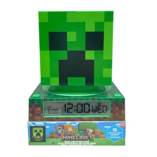 Lampara Minecraft 3D Con Despertador Y