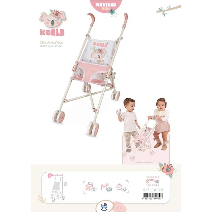 Silla De Muñeca Plegable Koala Para