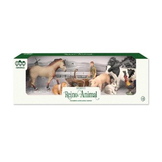 Figuras Animales Granja Con Granjero