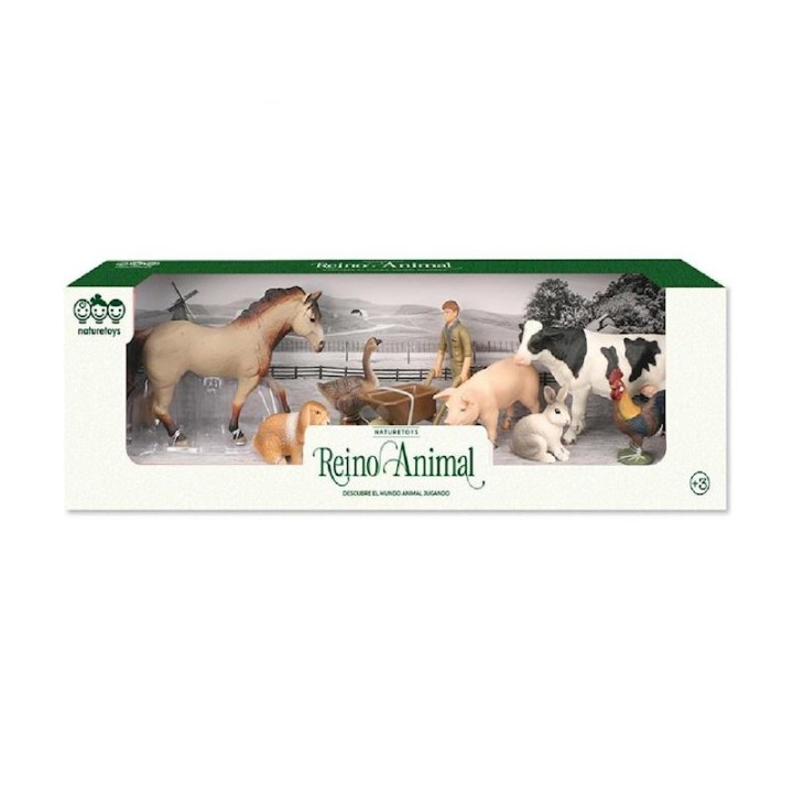 Figuras Animales Granja Con Granjero