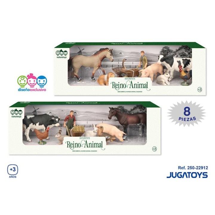 Figuras Animales Granja Con Granjero