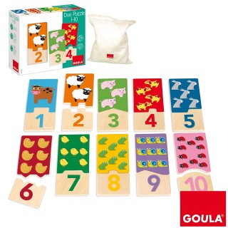 Goula Puzzle De Madera Duo, Aprende A