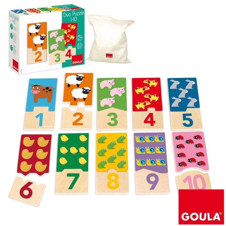 Goula Puzzle De Madera Duo, Aprende A