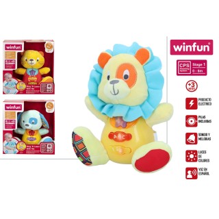 Peluche Con Luz Y Sonido 3 Mod. Sdos. 200X120x210