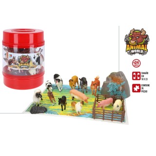 Bote Animales Granja 18X23 Cm