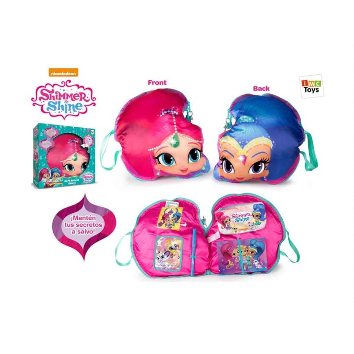 Cojin Diario Secreto Shimmer&Shine Con Conector Mp3