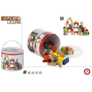 Cubo De 50 Pzs Madera