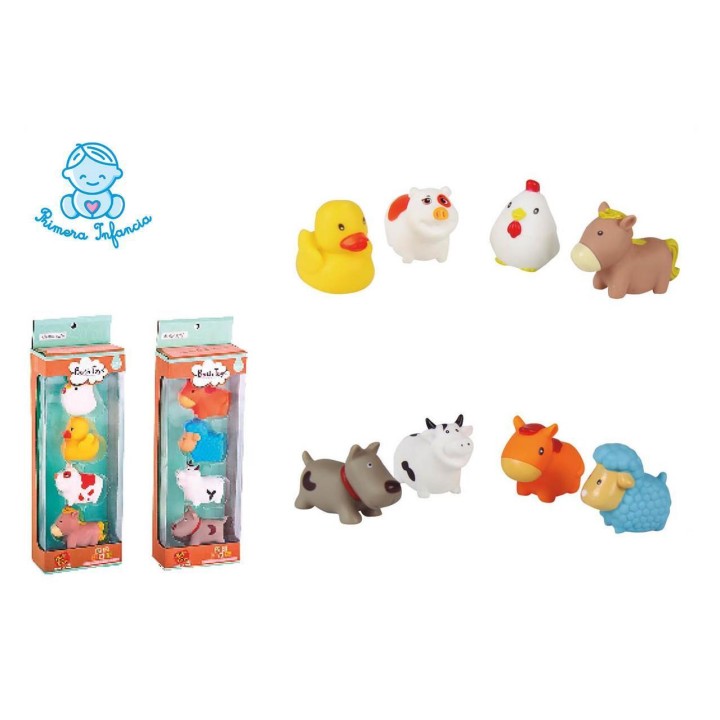 Figuras Baño Animales Granja 12X6x37cm