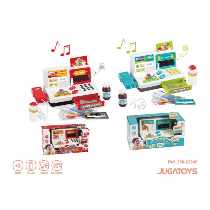 Caja Registradora Con Escaner Y Accesorios 2 Colores Sdos 31