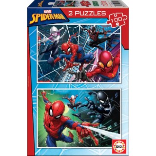 Puzzle 2X100 Spiderman Educa