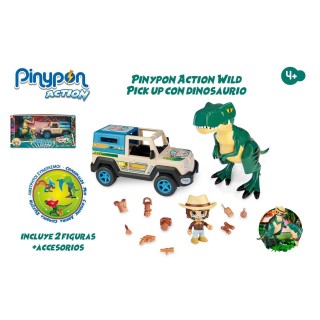 Pinypon Action Wild Figura Explorador Con Dinosaurio T-Rex Y
