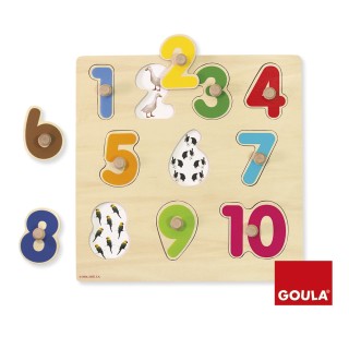 Puzzle Goula Numeros 10 Piezas
