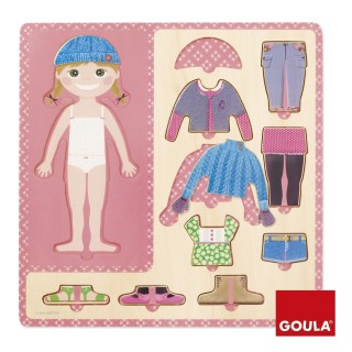 Puzzle Diset 10 Piezas Vestir Niña