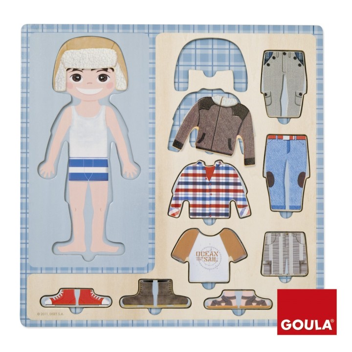 Puzzle Diset 10 Piezas Vestir Nino