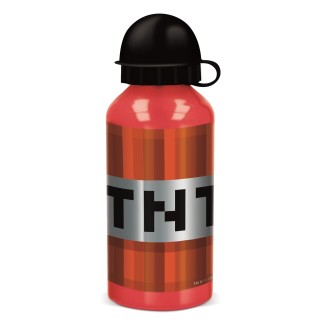 Botella Aluminio Pequeña 400Ml Minecraft 