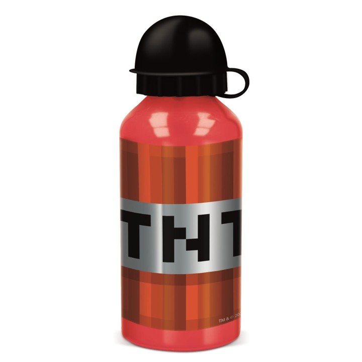 Botella Aluminio Pequeña 400Ml Minecraft 