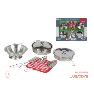 Menaje Cocina Metal Con 9 Accesorios