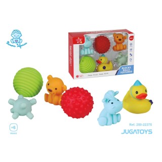 Set 6 Bloques De Goma En Diferentes Formas,
