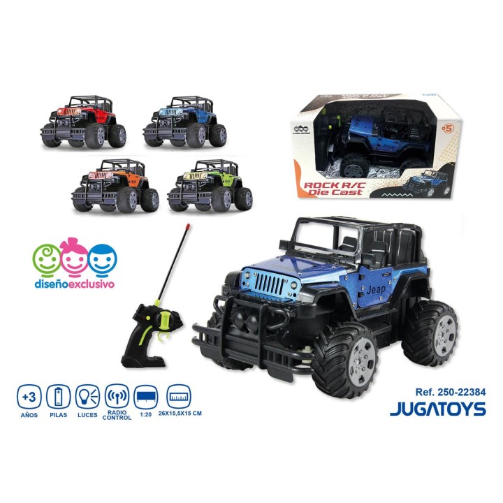 Coche R/C 4X4 Metal Escala 1:20 Colores