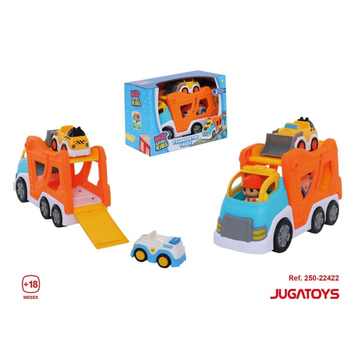 Camion Transportín Con 2 Coches Y 1 Figura