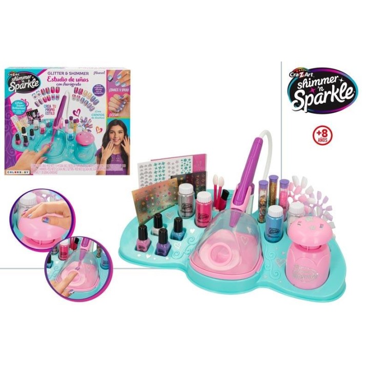 Estudio Uñas Pulverizador Shimmer N Sparkle