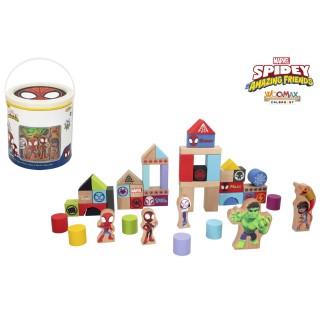 Juego De Bloques De Madera Spidey