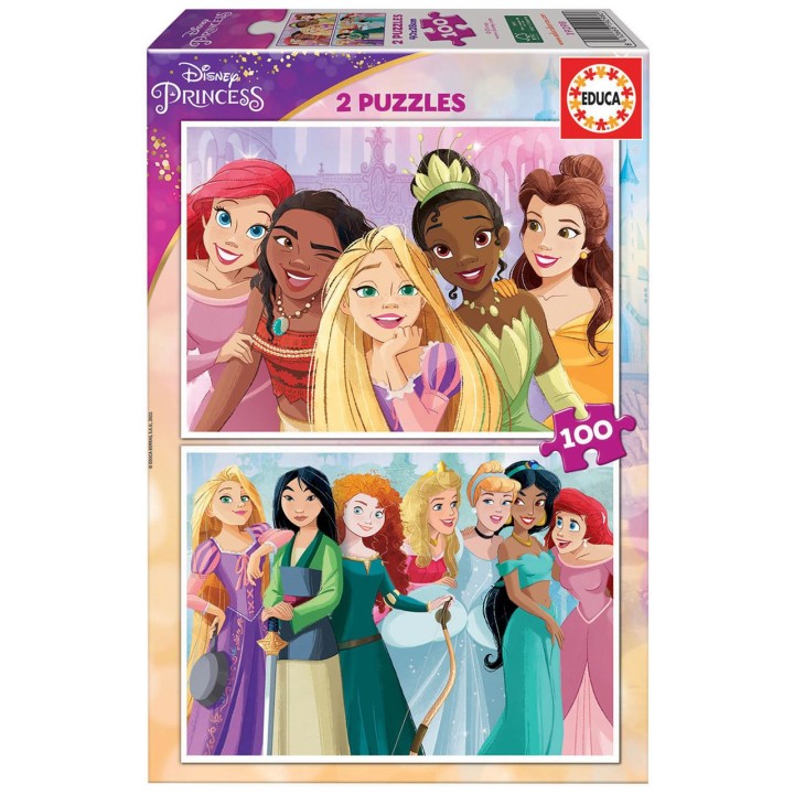 Puzzle 2X100 Pzas Princesas Disney