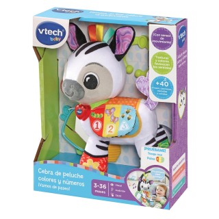 Peluche Cebra Interactiva Con Colores Y
