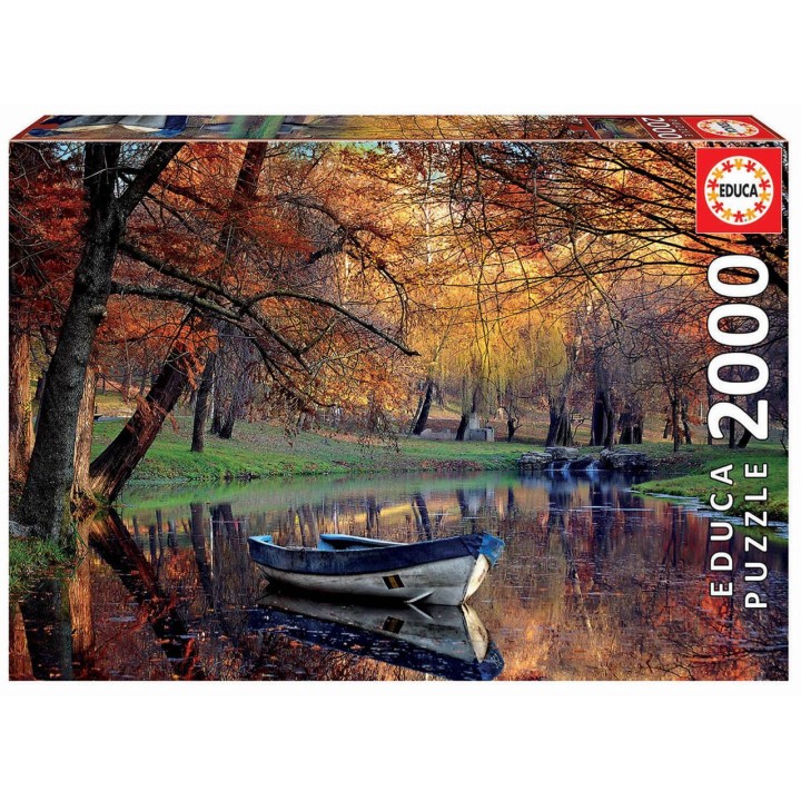Puzzle 2000 Barca En El Lago