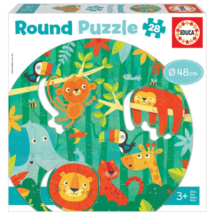Puzzle 28 Piezas La Selva Round Puzzle