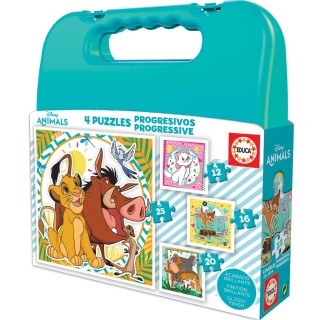 Puzzle Maleta Progresivos Disney Animals