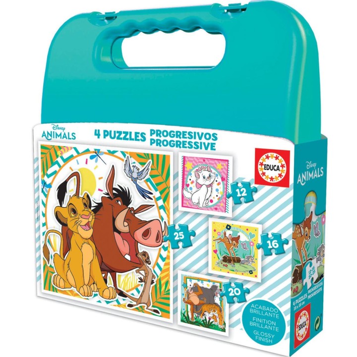 Puzzle Maleta Progresivos Disney Animals