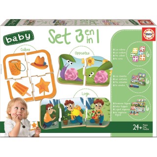 Juego Educativo Baby 3 En 1 Puzzles De