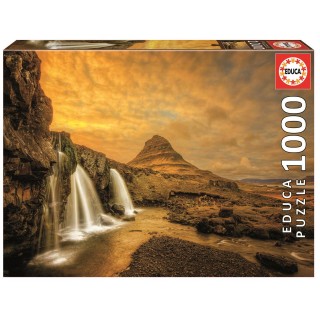 Puzzle 1000 Cascada Kirkjufellsfoss, Islandia